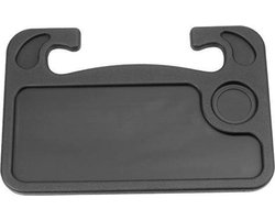 Autotafel - Reistafel - Dienblad Auto - Tablet Houder Auto - Zwart