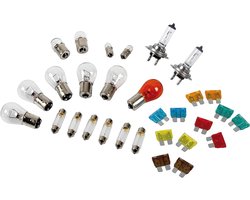 Autoverlichtingsset - Lampen en Zekeringen - Voertuigonderhoud - Universele Kit - 18 Lampen 12 Zekeringen - Niet gespecificeerd