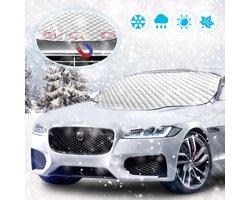 Autovoorruithoes, magnetisch opvouwbare autohoes voor bescherming tegen UV, zon, stof, vorst en sneeuw, 183 x 116 cm