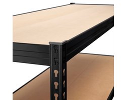 Avasco ROBUS400 180x180x60 cm 4T MDF Zwart Opbergrek