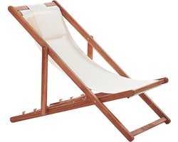 AVELLINO - Strandstoel - Gebroken wit - Polyester