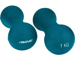 Avento Handgewicht Set - Bone - 2x 1 kg - Blauw