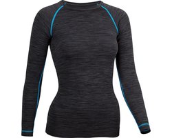Avento Thermoshirt Superior - Vrouwen - Zwart/Aqua - Maat 42