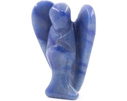 Aventurijn engelfiguur klein, beschermengel, figuur geluksbrenger, kristallen, helende stenen, beschermengel, geluksbrenger, 3,8 cm