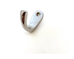 AVENUE DECORATION kanhaakje - handdoekhaak "Krammer" | 1-haaks | B 17 x H 38 mm | chroom