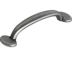 AVENUE decoration meubelgreep | model " Loire " | 96 x 26 mm | oud zilver