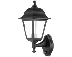 Avide Blake-U Buiten Wandlamp met Bewegingssensor - Klassieke Buitenlamp PIR - 35cm - LED - 220-240V - Zwart