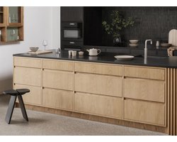 Avio Bijzettafel Black Oak | Zwart | Hout