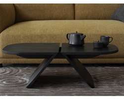 Avio Salontafel Black Oak | Zwart | Hout