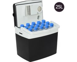 Aviro Elektrische Koelbox - 25L - Coolbox - 12V en 230V - Frigobox - Koelen en Verwarmen - Zwart