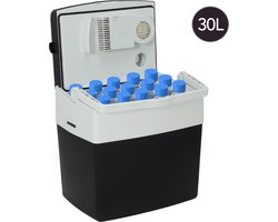 Aviro Elektrische Koelbox - 30L - Coolbox - 12V en 230V - Frigobox - Koelen en Verwarmen - Zwart