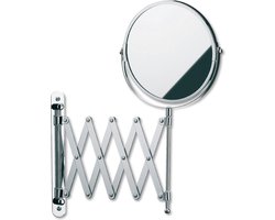 Avita Spiegel met Wandbevestiging Ø 18,5cm - Zilver - Kela