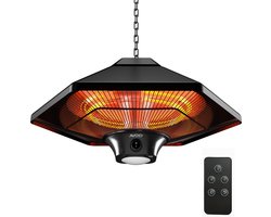 AVOID® Terrasverwarmer Elektrische SHL-2000BR – Elektrische Heater met 2000W Vermogen – Stil & Efficiënt – Hangend – Zwart