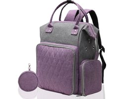 Avoir Avoir®-Dubbele Schouder Wollen Gehaakte Opberg Breitas-Grijspaars-Blokkerend Effect-Grote Capaciteit-Handige Organizer-Brei- en Haakbenodigdheden-Bol.com