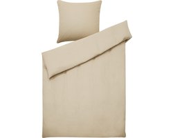 AVONDALE - Beddengoed - Zandbeige - 135 x 200 cm - Katoen