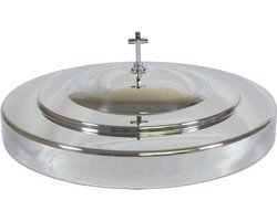 Avondmaal bekertjeshouder deksel - zilver