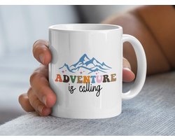 Avontuurlijke Mok, Berg Design, Reizen is Roepen, Outdoor Cadeau, Koffiemok, Thee Mok, Unieke Mok, Wandelen Liefhebber, Natuur, Keramiek