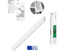 AXA Automatische Deurdranger - 3900 - Wit - Deursluiter voor binnen - Houdt kou buiten - Inclusief bevestigingsmaterialen