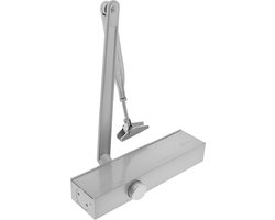 AXA Deurdranger - 7507 - Deursluiter voor binnen - Tot 80 kg - Met instelbare sluitsnelheid, eindaanslag en openingsdemping - Grijs