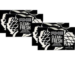 Axe Clean + Fresh Face & Body Soap - 4 x 100 g