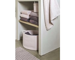 Axel Badmat Nude | 60 x 60 cm | Bruin / Roze | Katoen / Polyester