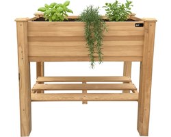 AXI Ari Verhoogde Plantenbak – Bloembakken voor buiten – Rechthoekig – Hemlock hout – FSC 100% hout – 86,5 x 46 x 85 cm – Verhoogde moestuin – Plantenbak voor Tuin en Balkon