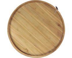 AXI Dewi Teak Dienblad Ø 60 cm – Rond Dienblad – Teakhout – Voor Glazen en Tafelaankleding – Voor Binnen en Buiten