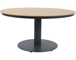 AXI Jay Ronde Dining Tuintafel – Antraciet – Ø150 cm – Aluminium Frame – Polywood Tafelblad – Tuin- en Terrastafel voor 6 Personen