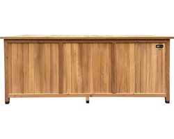 AXI Milo houten Opbergbox L (1000) Bruin - Kussenbox met bodem – 800 Liter - 200x80x80 cm – Gecarboniseerd Hemlock hout - Opbergbox Tuin