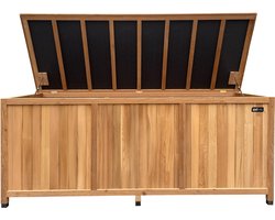 AXI Milo houten Opbergbox L Bruin - Kussenbox met bodem - 800 Liter - 200x80x80 cm – Gecarboniseerd Hemlock hout - Opbergbox Tuin