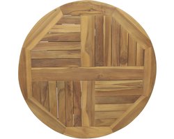 AXI Sari Teak Draaiplateau Ø 80 cm – Lazy Susan – Rond Dienblad – Roterend Serveerelement – Teakhout – Voor op Tafel – Voor Binnen en Buiten
