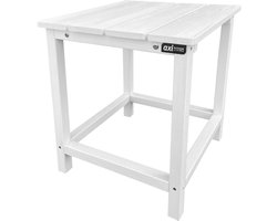 AXI Tess Bijzettafel Wit – Houten tuintafeltje – Vierkant – 40,5 x 40,5 x 46 cm – FSC 100% Hemlock hout – Voor tuin, terras en balkon