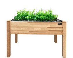 AXI Verhoogde Plantenbak Bruin – Bloembakken voor buiten – Rechthoekig – Hemlockhout – FSC hout – 122 x 61 x 78 cm – Verhoogde moestuin – Plantenbak voor Tuin en Balkon