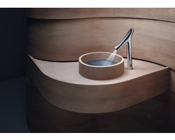 AXOR Starck Organic 2 greeps wastafelkraan verhoogd 36.5cm chroom