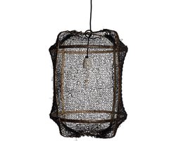 Ay Illuminate - Z5 - Hanglamp - Sisal - Zwart - Ø41 H:56