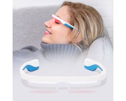 AYO+ lichttherapiebril - 470 nm blauw-turquoise licht voor overdag - 670 nm rood licht voor avondroutine - Vergelijkbaar met de krachtigste daglichtlampen - Inclusief bioritme-app