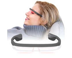 AYO+ lichttherapiebril - Carbon Black Limited Edition - Blauw-turquoise (470nm) voor overdag - Rood licht (670nm) voor avondroutine - Vergelijkbaar met de krachtigste daglichtlampen - Begeleiding via AYO-app - Stijlvol en minimalistisch