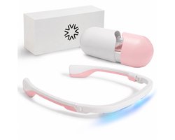 AYOlite lichttherapiebril - Vergelijkbaar met de krachtigste daglichtlampen - 470 nm blauw-turquoise licht - 250 µW/cm² - Inclusief bioritme-app - Aantoonbaar veilig getest voor de ogen - Gebruikt in 20+ wetenschappelijke studies