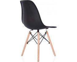 AZ-Home - Eetkamerstoelen Porto - Set van 4 - Kuipstoelen - Zwart