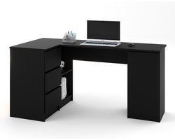 AZ Home Hoekbureau Greg Links Zwart Bureau Computer desk