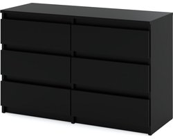 AZ Home, Ladekast 6 Laden HUGO 100cm Zwart Mat