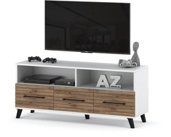 AZ Home, Tv Meubel Carlo 7 140cm Wit Eiken Flagstaff