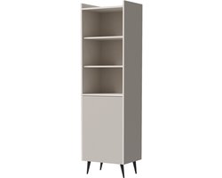 AZ Home Vitrinekast ADEMO 1 52cm Kasjmier 52x180x41cm Moderne Vitrinekast