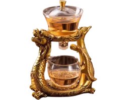 Aziatische Theemaker - Dragon - Goudlook - Thee bereiden en drinken op een unieke manier - Als eerste in Nederland en België