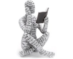 Azomor® Abstracte leesfiguur als stijlvolle decoratie voor woonkamer en kantoor