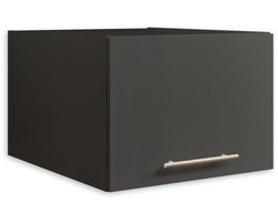 Azomor® Antraciete opzetkast voor wasruimte met extra opbergruimte en modern ontwerp