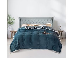 Azomor® Comfortabele en warme fleece deken voor bank, bed en woonkamer