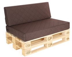 Azomor® Comfortabele kussenset voor pallets geschikt voor binnen en buiten gebruik