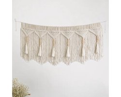 Azomor® Grote Boho Wanddecoratie van Macramé voor Slaapkamer en Woonkamer