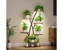 Azomor® Metalen plantenstandaard met groeilicht voor binnen en buiten gebruik